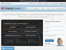 Tablet Screenshot of charitytracker.com