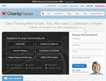 Tablet Screenshot of charitytracker.net
